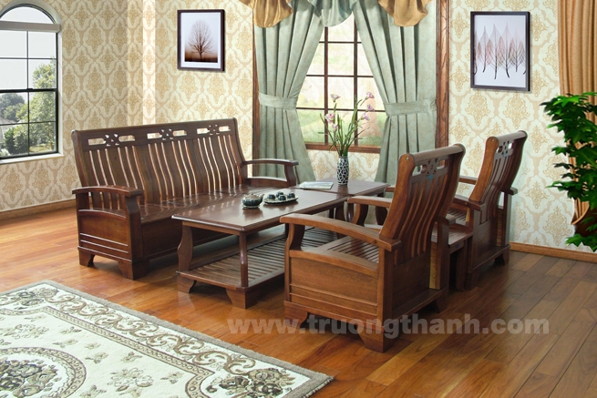 Wooden sofa set