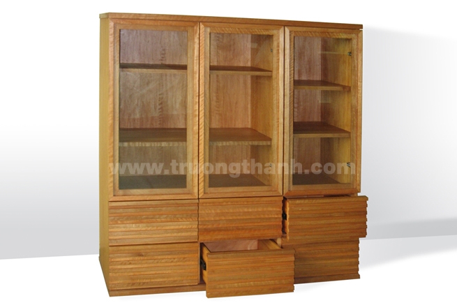 Wooden shelves