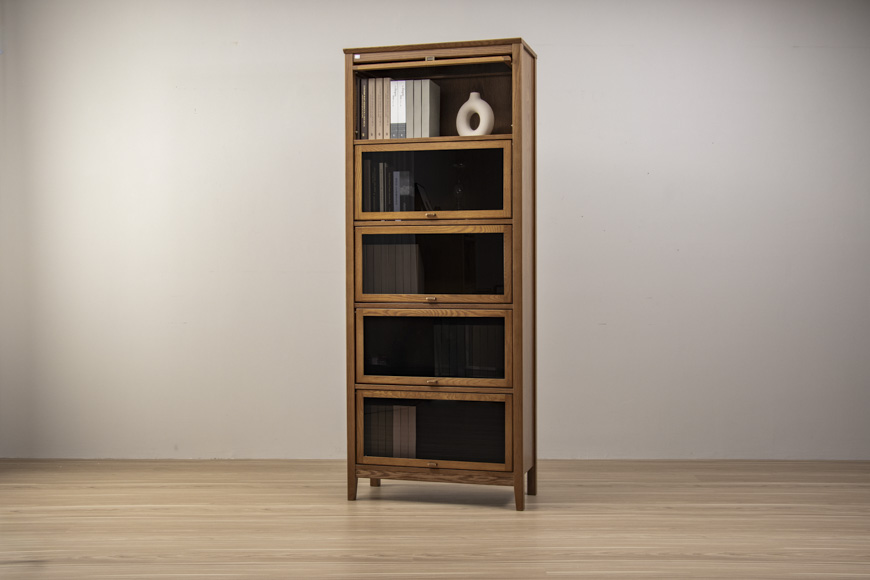 Hopkins book shelf with doors