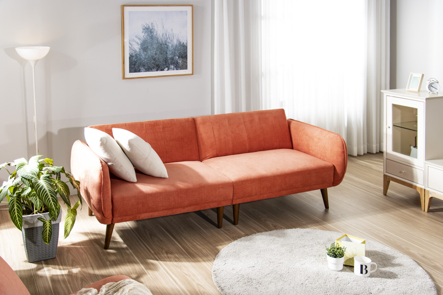 Dennis sofa bed (Orange)