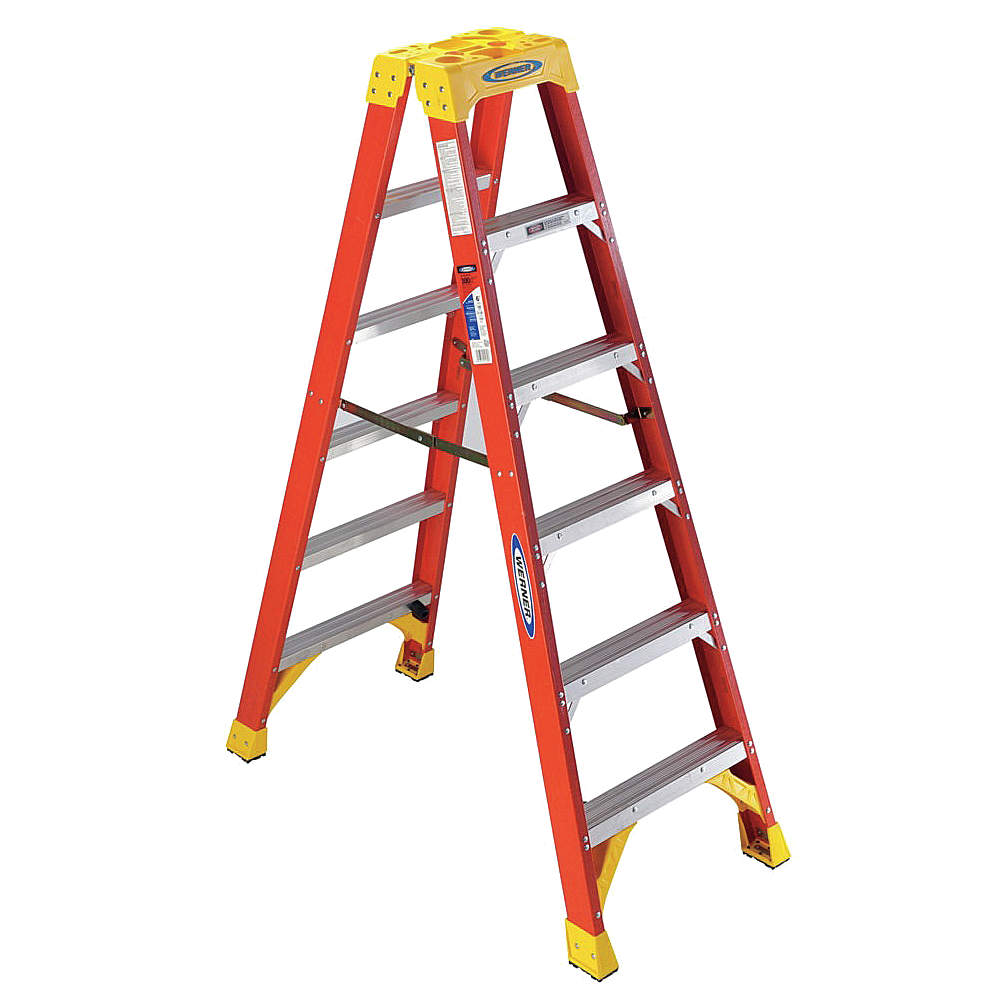 Fiberglass Twin Stepladder