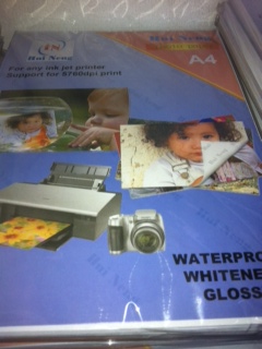 One sided photo printing paper