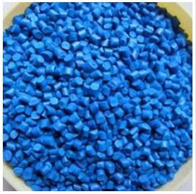 Blue pellet