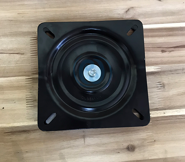 Black ball bearing seat swivel 180x180x2.5