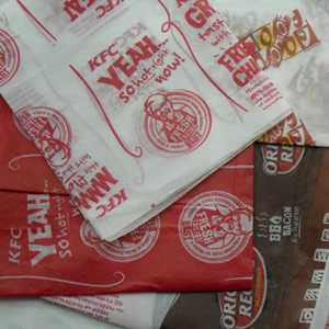 Food packaging paper, industrial