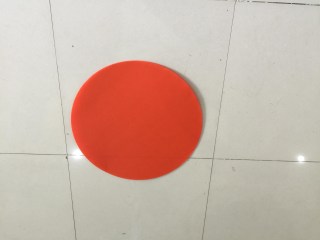 Moon plate by plastic, paper
