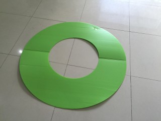Moon plate by plastic, paper