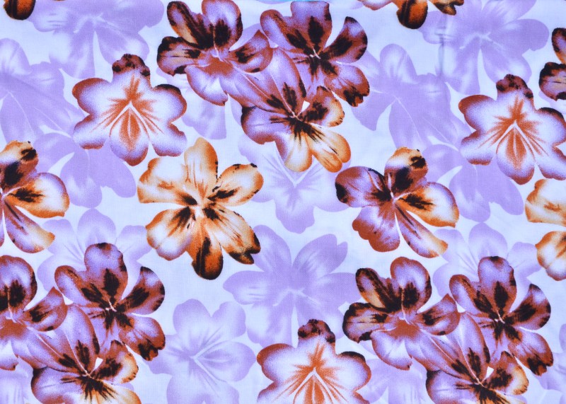 Patterned rayon fabric