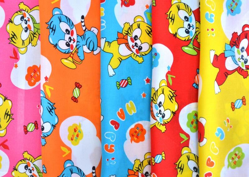 Patterned rayon fabric