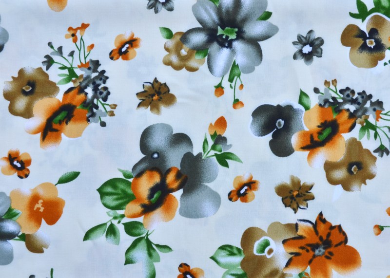 Patterned rayon fabric