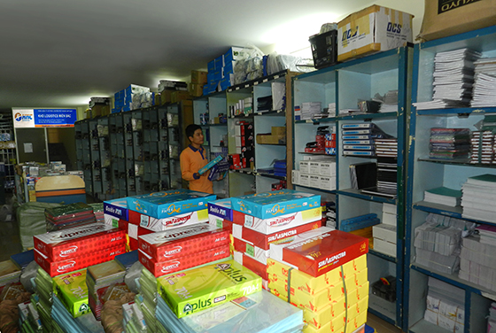 Distribution of stationery
