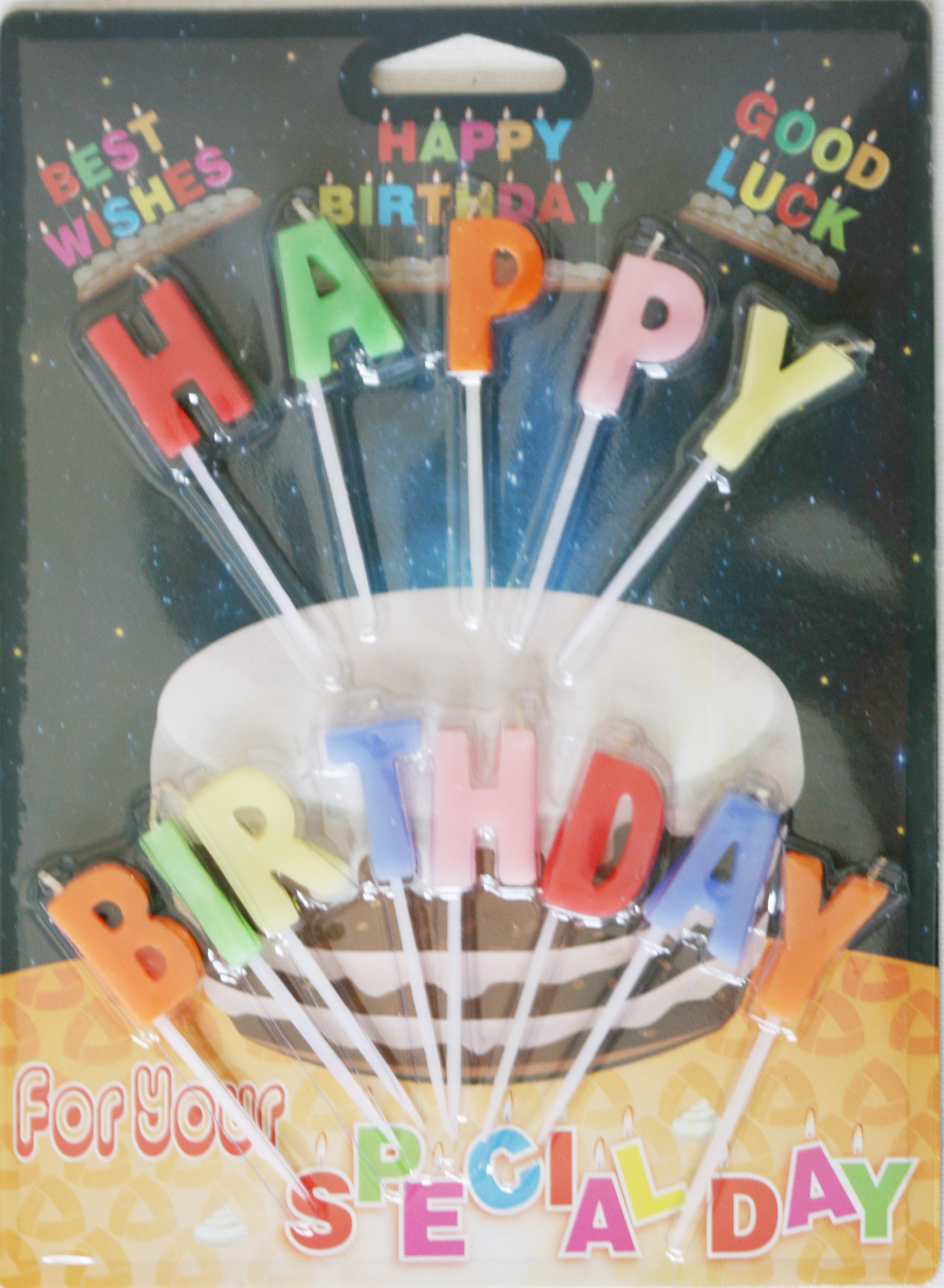 Letters candle