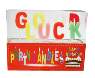 Letters candle