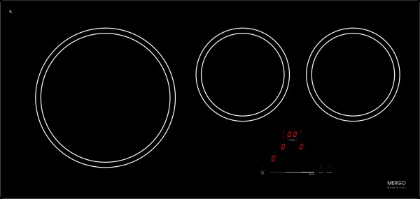3-zone induction cooker
