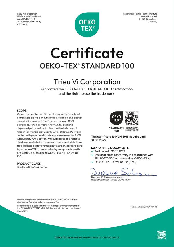 OEKO-TEX STANDARD 2024