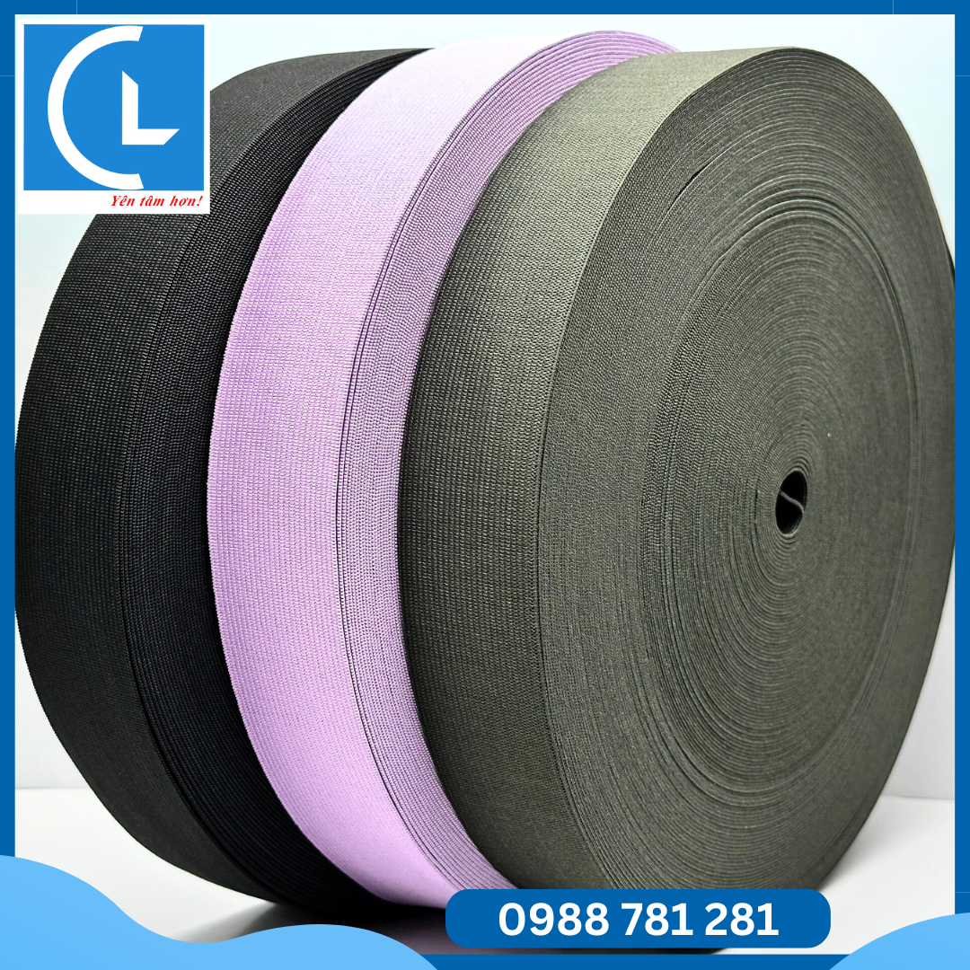 Dyed elastic band