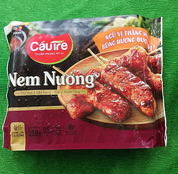 Vietnamese grilled pork sausage