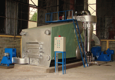 Coal and wood fired boiler
