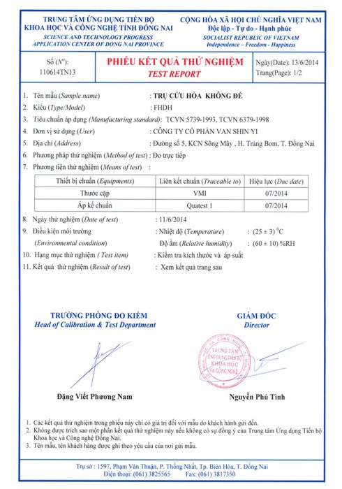 Certification