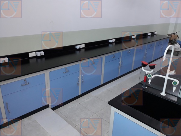 Wall-mounted laboratory bench