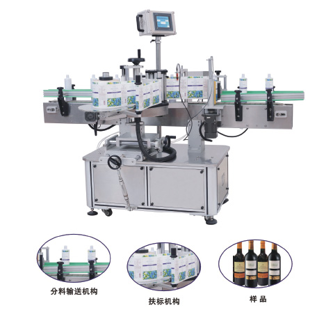 Automatic round bottle label applicator