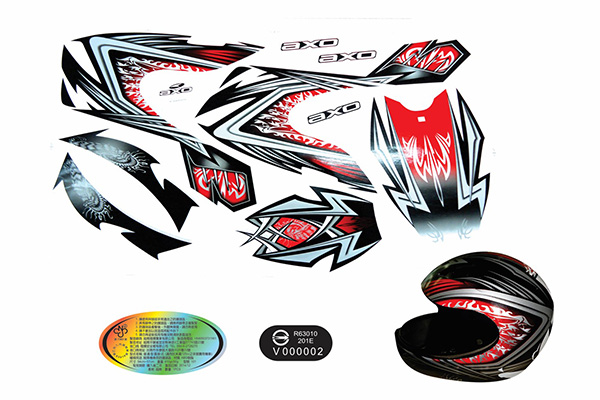 Water decal label