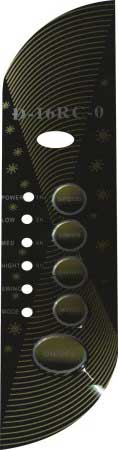 Embossed PC button label