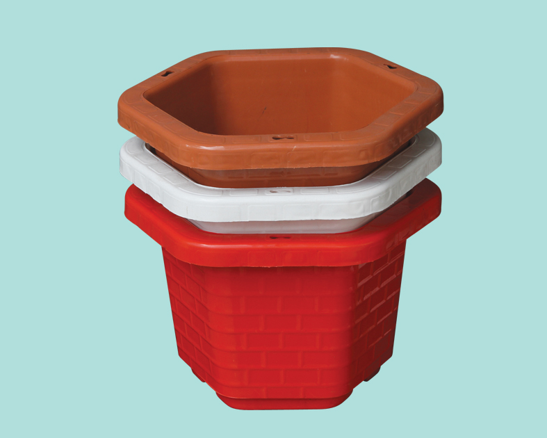 Hexagonal pot