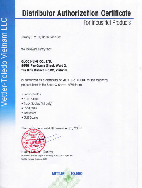 Certification