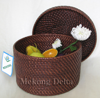 Fruit Basket_ Full Rattan