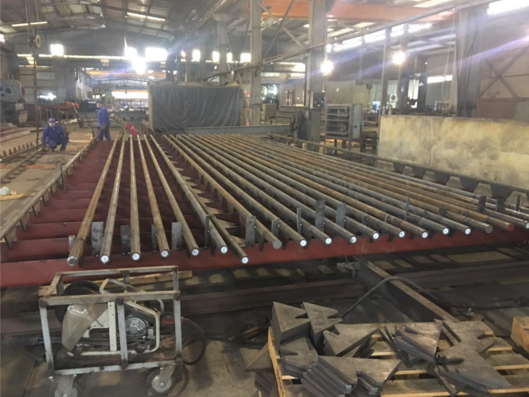 Factory steel structure