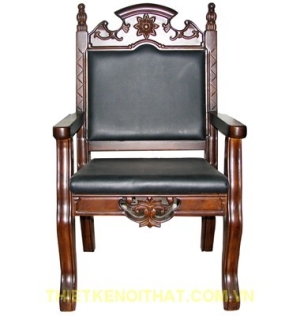 Wooden Chairs Leather Upholstery