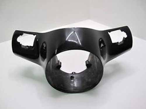 Processing plastic accessories of motorcycle