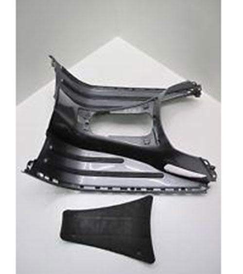 Processing plastic accessories of motorcycle