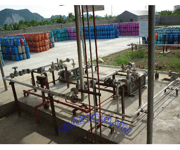 Gas pump area