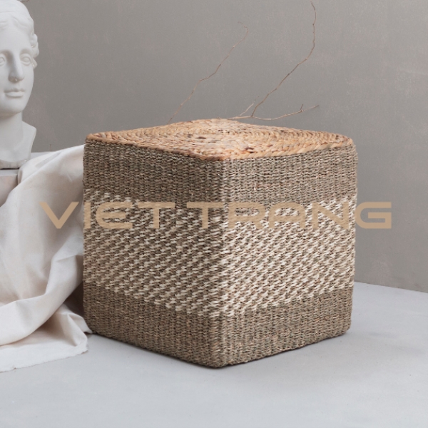 Square cube pouf