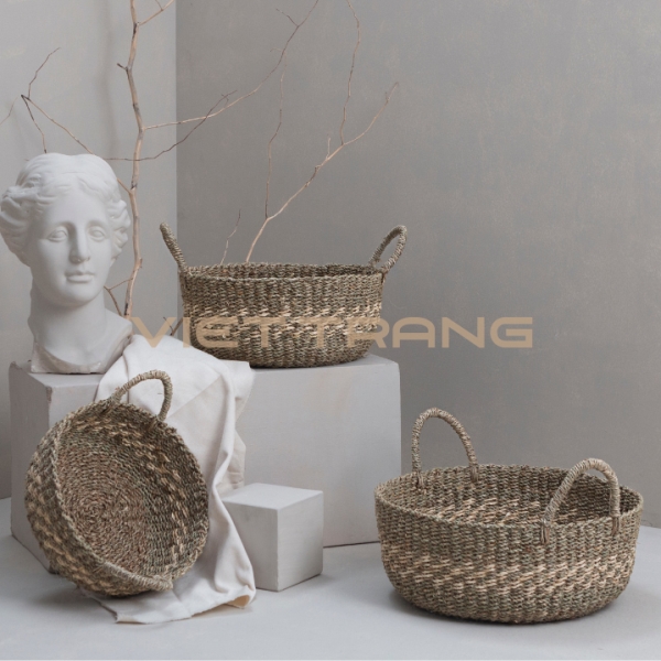 Palm leaf basket