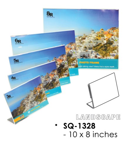 Acrylic sign holder landscape SQ-1328