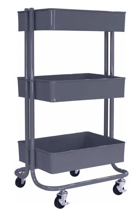 3 Tier Multi Purpose Steel Frame Utility Cart