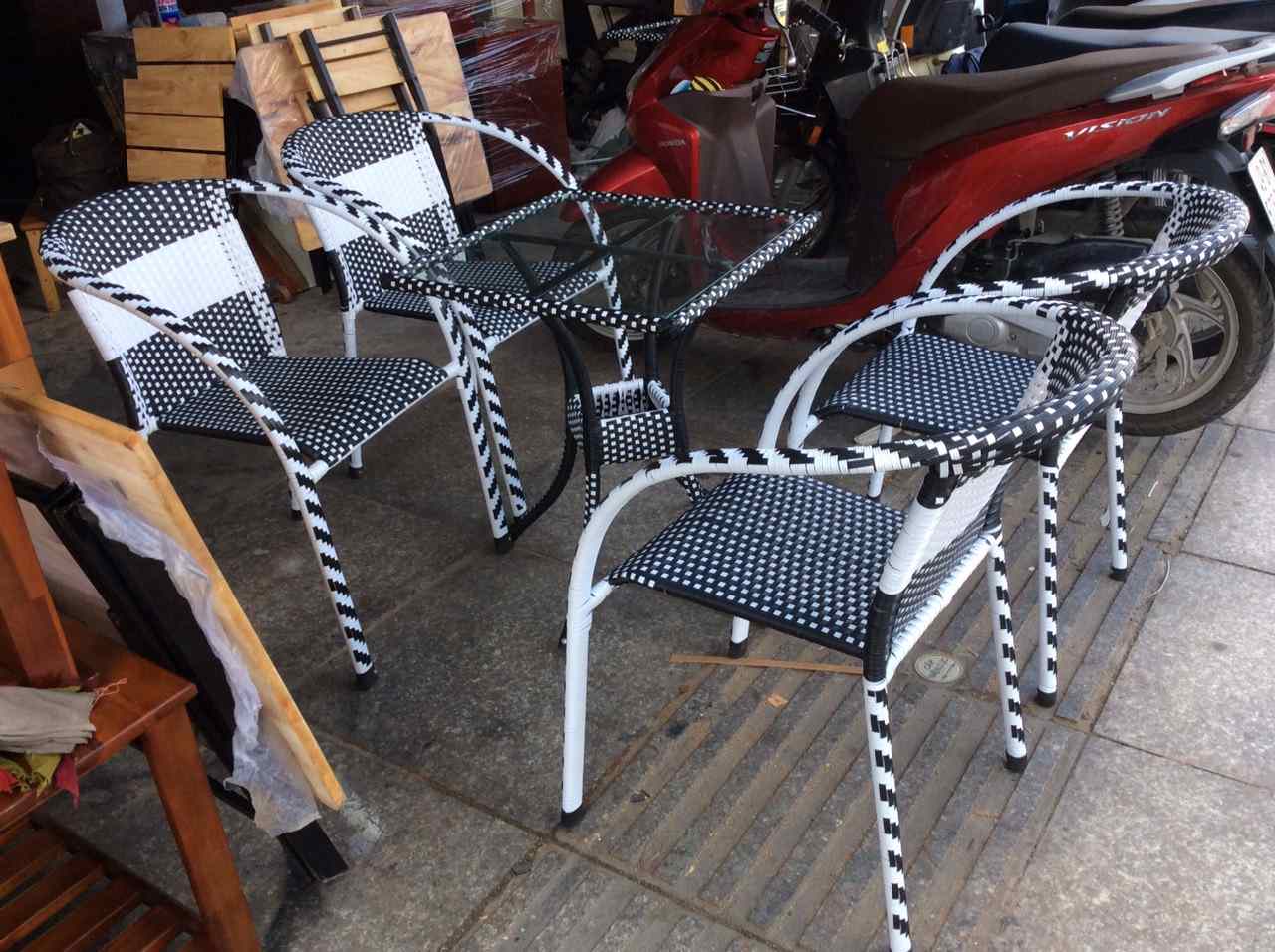 Poly rattan furniture