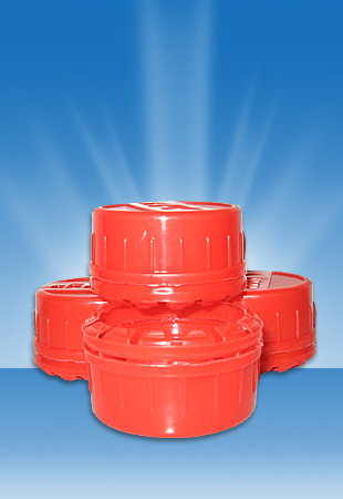 Vented plastic cap