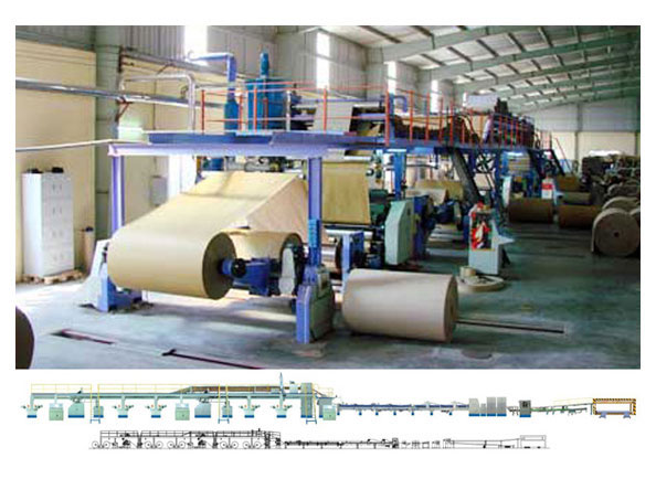 3-5 layer corrugated cardboard line