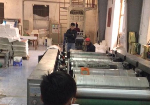 Flexo printing machine + bag cutting machine in Dong Hung - Thai Binh