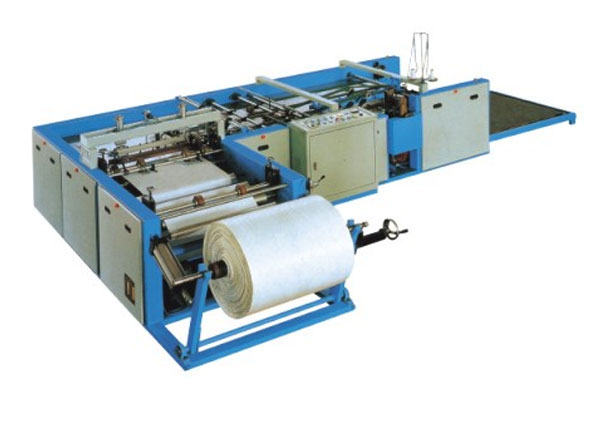 Bag cutting and sewing machine