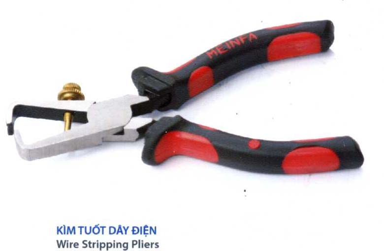 Wire stripping plier