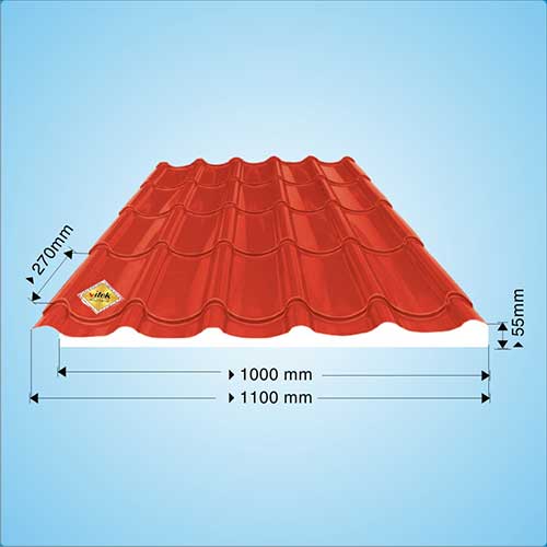 3-layer corrugated iron roofing sheet