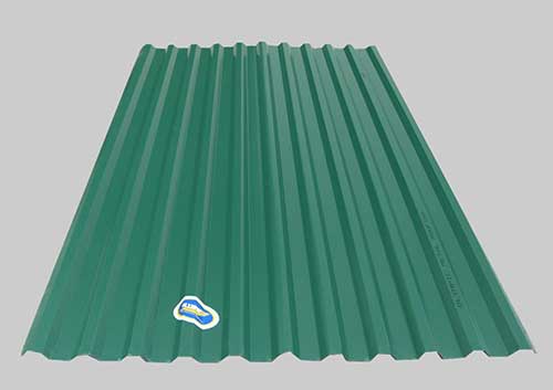Square corrugated roofing sheet