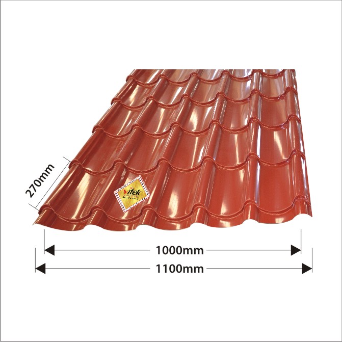 Vitek corrugated iron roofing sheet