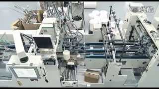 Carton box gluing machine
