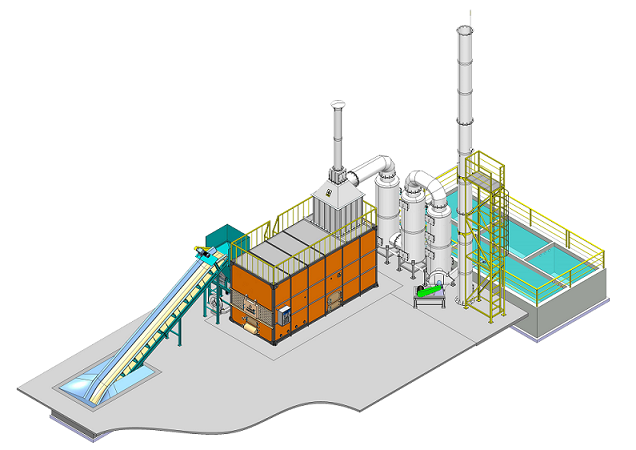 Household waste incinerator